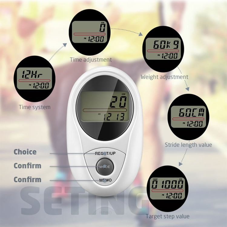 3D All Dimensional Waterproof Multifunction Digital Electronic Pedometer Step Counter, 3D Waterproof