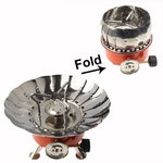 Portable Aluminum-Magnesium Alloy Wind Camping Stove, Magnesium Alloy