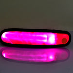Battery Power Glow Stick Clip-on Marker Polymer Strip LED Light Flashlight, LED Magenta