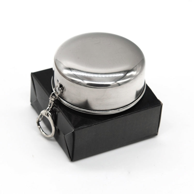 Stainless Steel Retractable Outdoor Cup  Size: 85 x 72 x 72 mm (Big), Size: 85 x 72 x 72 mm