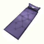 Automatic Inflatable Sleeping Pad Moisture Proof Pad with Pillow, 183x57x2.5cm Purple, 183x57x2.5cm Green