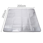 7mm Thickening of Double Aluminum Moisture Pad / Camping Sleeping Pad, Size: 200cm x 200cm, 200cm x200 Aluminum film