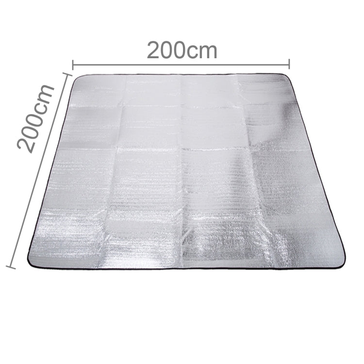 7mm Thickening of Double Aluminum Moisture Pad / Camping Sleeping Pad, Size: 200cm x 200cm, 200cm x200 Aluminum film