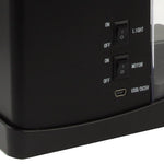 USB Desktop Aquarium Mini Fish Tank with Running Water and 6 LED Light, LCD Clock Display with Calendar, Time and Alarm (Holds 1.5 Quarts of Water)