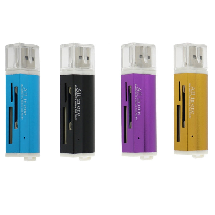 قارئ بطاقات ذاكرة متعدد الوظائف 2 قطع، USB 2.0، Micro SD، SDHC، TF، M2، MMC، MS PRO DUO