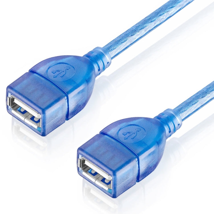 كابل USB 2.0 نوع A أنثى إلى أنثى AF/AF، الطول: 30 سم، USB AF، 30 سم (أزرق)