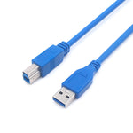 USB 3.0 A Male to B Male Extension / Data Transfer / Printer Cable,  Length: 5m, Length: 1.5m