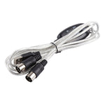 كابل محول واجهة USB إلى MIDI للبيانو الكهربائي، الطول: 1.8م