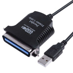 كابل محول طابعة USB إلى متوازي 1284 36 دبوس، طول الكابل: 1م، USB 2.0 إلى IEEE1284 (أسود)