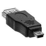 محول USB 2.0 أنثى إلى Mini USB 5Pin ذكر (وظيفة OTG)