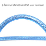 Mini 5-pin USB to USB 2.0 AF OTG Adapter Cable, Length: 22cm (Blue), 22cm