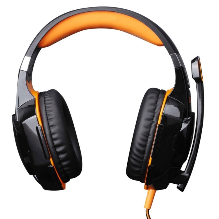 EACH G2000 Over-ear Stereo Bass Gaming Headset with Mic & LED Light for Computer, Cable Length: 2.2m