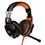 EACH G2000 Over-ear Stereo Bass Gaming Headset with Mic & LED Light for Computer, Cable Length: 2.2m