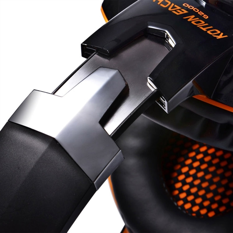 EACH G2000 Over-ear Stereo Bass Gaming Headset with Mic & LED Light for Computer, Cable Length: 2.2m