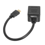 موزع HDMI بطول 30 سم Y مع موصلين مطليين بالذهب، 1 إلى 2 (مطلي بالذهب)