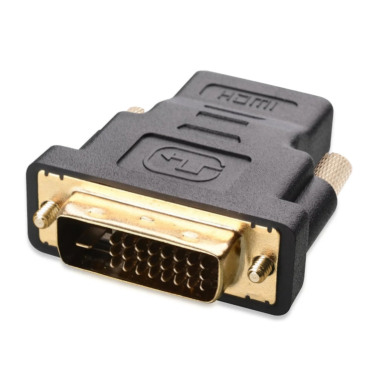 محول HDMI 19 دبوس أنثى إلى DVI 24+1 دبوس ذكر (مطلي بالذهب)، HDMI أنثى إلى DVI 24+1 دبوس ذكر
