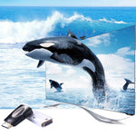 Full HD 1080P HDMI to VGA and Audio Adapter for HDTV / Monitor / Projector, HDMI Male to VGA + Audio (Black), HDMI Male to VGA + Audio (White)