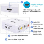 محول محول صوت Mini CVBS/L+R إلى HDMI، CVBS/L+R صوت إلى HDMI