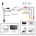 محول محول صوت Mini CVBS/L+R إلى HDMI، CVBS/L+R صوت إلى HDMI