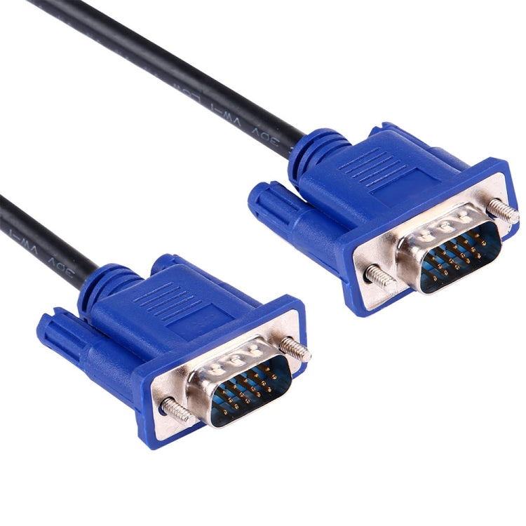 كابل VGA 15 دبوس ذكر إلى VGA 15 دبوس ذكر عالي الجودة بطول 1.8 متر لشاشة LCD / جهاز عرض، 1.8 متر