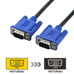 كابل VGA 15 دبوس ذكر إلى VGA 15 دبوس ذكر عالي الجودة بطول 5 متر لشاشة LCD / جهاز عرض، 5 متر