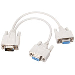 كابل مقسم VGA SVGA HDB15 ذكر إلى 2 أنثى، الطول: 32.5 سم، S-PC-0415، S-PC-0415A