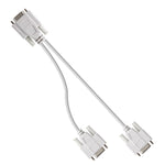 كابل مقسم VGA SVGA HDB15 ذكر إلى 2 أنثى، الطول: 32.5 سم، S-PC-0415، S-PC-0415A
