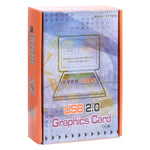 محول USB إلى VGA لشاشات متعددة / عرض متعدد، بطاقة رسومات خارجية USB 2.0، USB 2.0