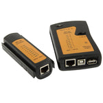 جهاز اختبار كابل الشبكة RJ45 و RJ11، RJ45/RJ11 أسود