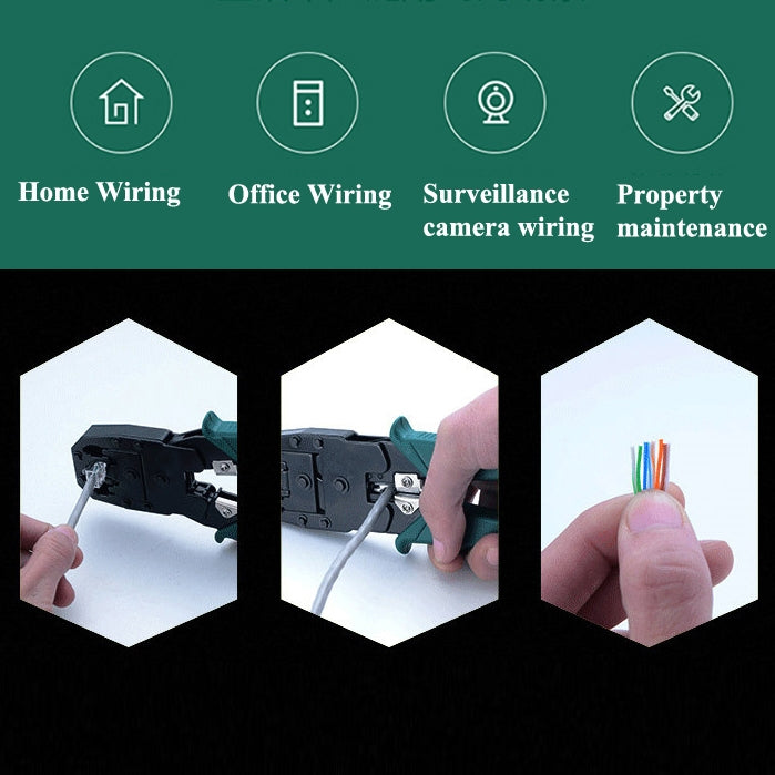 أداة متعددة RJ45 RJ12 RJ11 لكبس أسلاك كابل، أدوات يدوية لشبكة الكمبيوتر