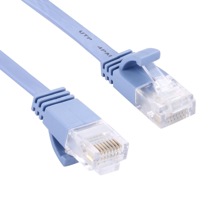 كابل شبكة إيثرنت LAN CAT6 مسطح فائق النحافة بطول 20 متر، أزرق