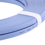 كابل شبكة إيثرنت LAN CAT6 مسطح فائق النحافة بطول 20 متر، أزرق