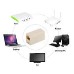 محول تمديد شبكة RJ45، موصل RJ45 أنثى إلى أنثى