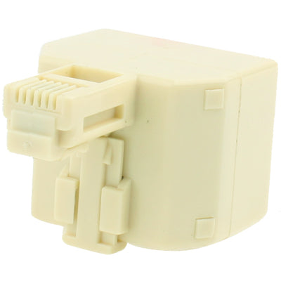 محول مقبس RJ11 ذكر إلى 2 RJ11 أنثى