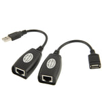 ممدد USB إلى RJ45 بطول 50 متر بواسطة كابل Cat5e، منفذ USB واحد