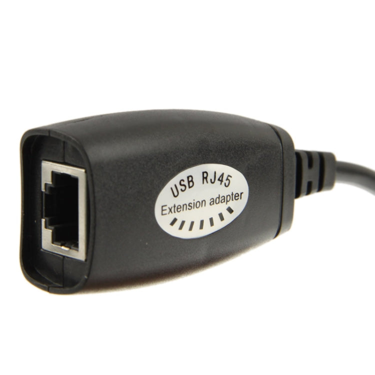 ممدد USB إلى RJ45 بطول 50 متر بواسطة كابل Cat5e، منفذ USB واحد