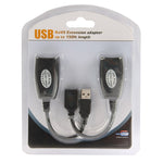 ممدد USB إلى RJ45 بطول 50 متر بواسطة كابل Cat5e، منفذ USB واحد