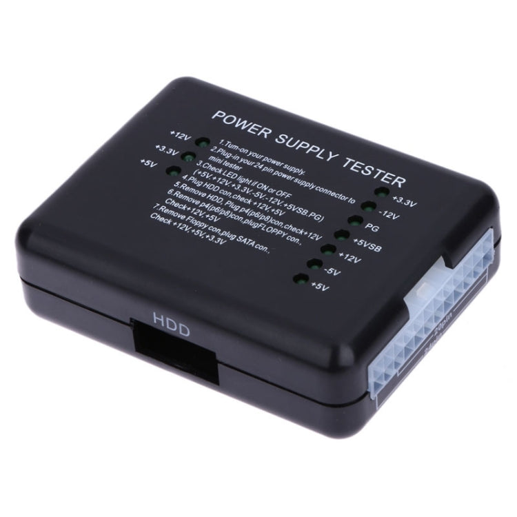 جهاز اختبار مزود طاقة PC 20 / 24 دبوس ATX SATA HD، موصل ATX