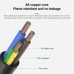 Universal US 3 Prong AC Power Cords for Desktop Computer Printer Monitor Plug, Length:1.5m, 1.5m