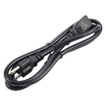 Universal US 3 Prong AC Power Cords for Desktop Computer Printer Monitor Plug, Length: 1.8m, 1.8m
