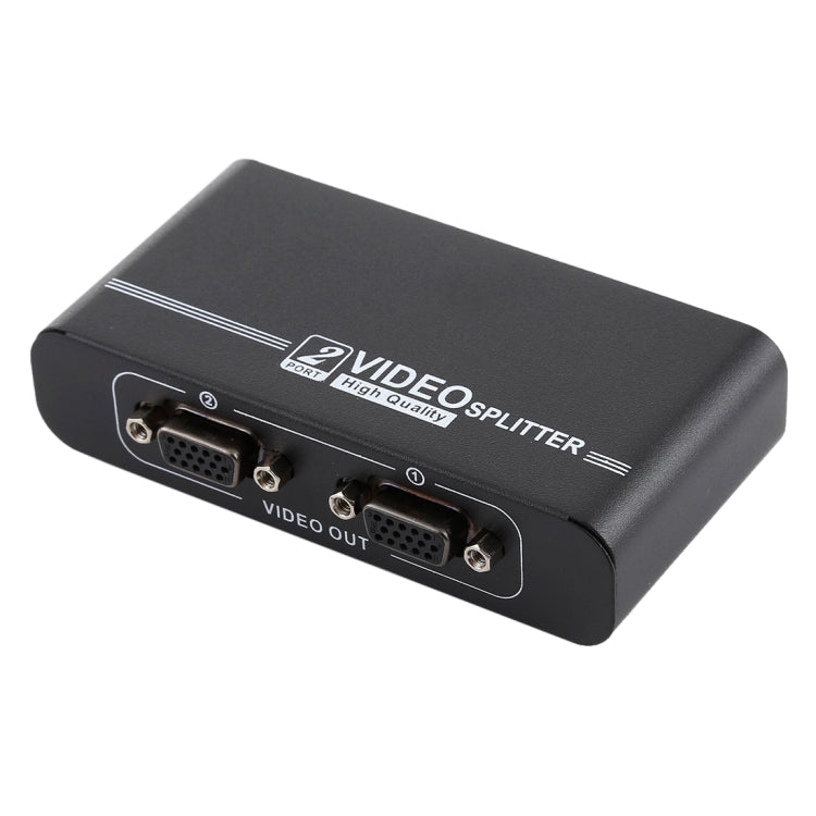 مقسم VGA من 1 إلى 2 منافذ VGA-102A بدقة 1920 × 1440، منفذين