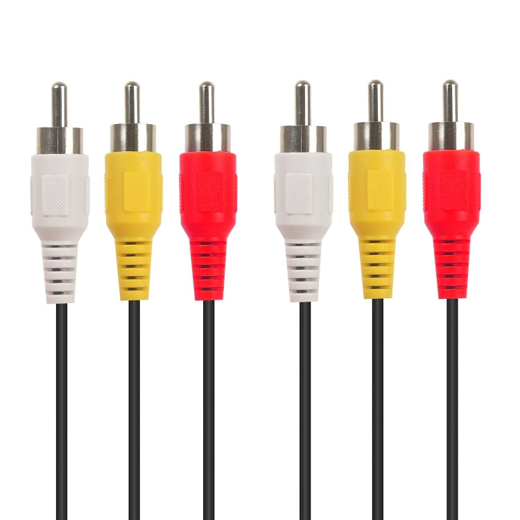 كابل صوت وفيديو ستيريو RCA بجودة جيدة، الطول: 15 متر، 3 RCA إلى 3 RCA، الطول: 15 متر