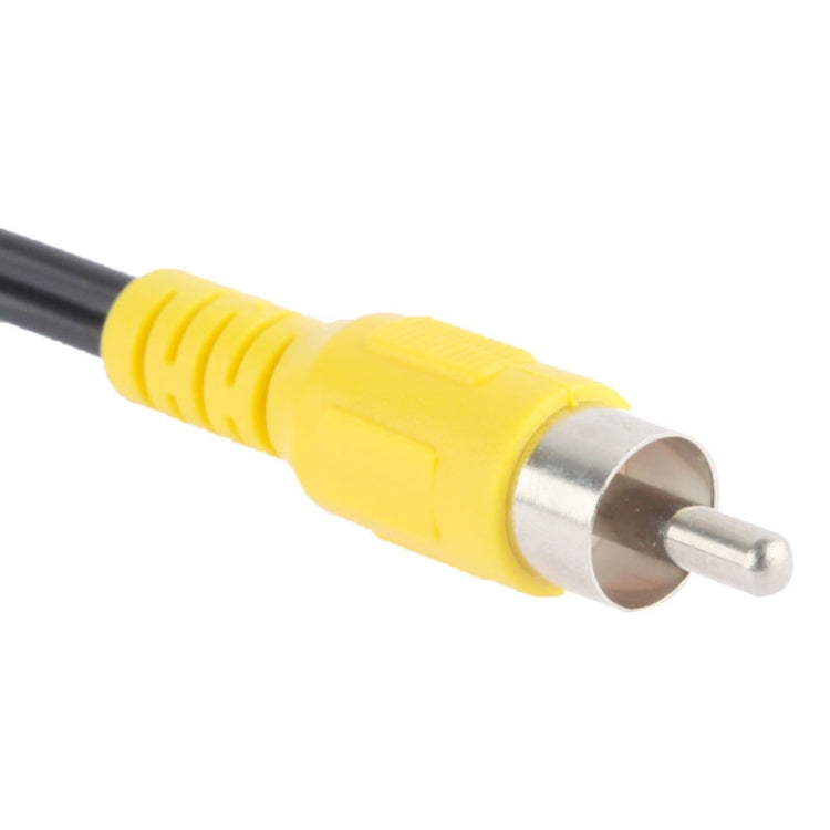 كابل محول فيديو Y من 2 RCA أنثى إلى 1 RCA ذكر، الطول: 26.5 سم، 1 RCA ذكر إلى 2 RCA أنثى