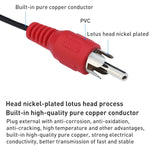 كابل صوت جاك 3.5 مم ستيريو إلى RCA ذكر بجودة عادية، الطول: 3 أمتار، الطول: 3 أمتار