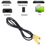1.5m 4 Pin S-VIDEO TV to RCA AV Converter Adapter Cable, S-Video to AV RCA Male
