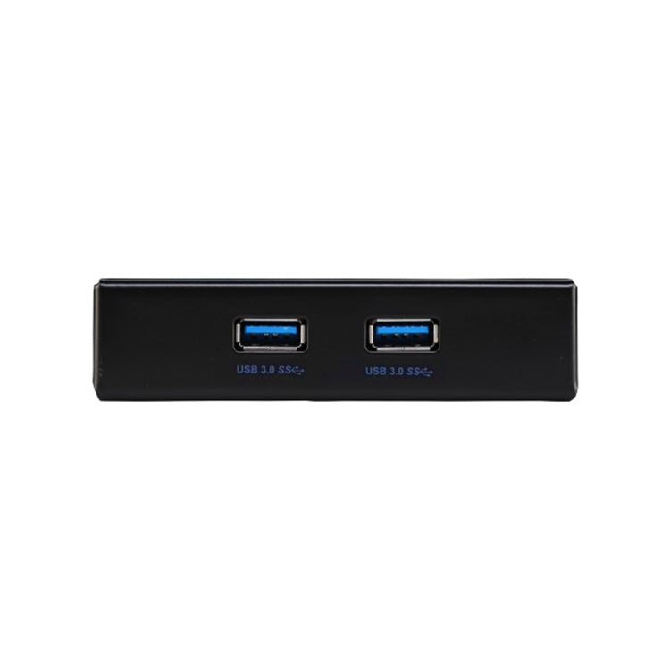 كابل حامل لوحة أمامية USB 3.0 لمنفذ قرص مرن 20 دبوس 2 منافذ HUB، 2 منافذ USB 3.0 (أسود)