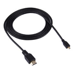 كابل Micro HDMI إلى HDMI بطول 1.5 متر، 19 دبوس، الإصدار 1.4، يدعم 3D، موصل HDMI ذكر، يدعم 3D، الطول: 1.5 متر