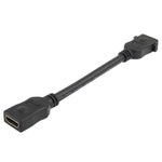 كابل HDMI أنثى إلى أنثى 19 دبوس بطول 18 سم، HDMI أنثى، الطول: 18 سم