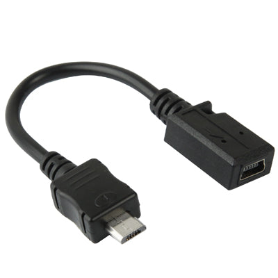 محول كابل USB صغير أنثى إلى USB صغير ذكر، الطول: 13 سم