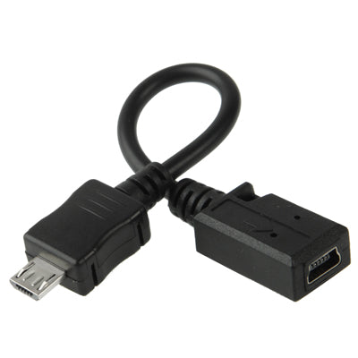 محول كابل USB صغير أنثى إلى USB صغير ذكر، الطول: 13 سم